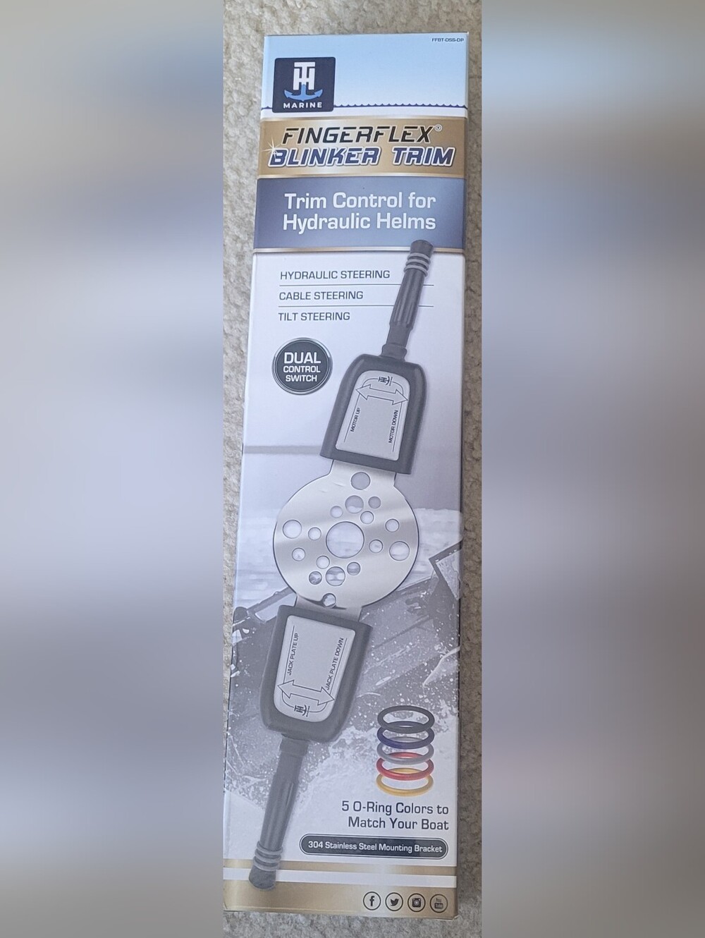 T-H Marine FingerFlex Blinker Trim Control f/Hydraulic Helms - Dual Control